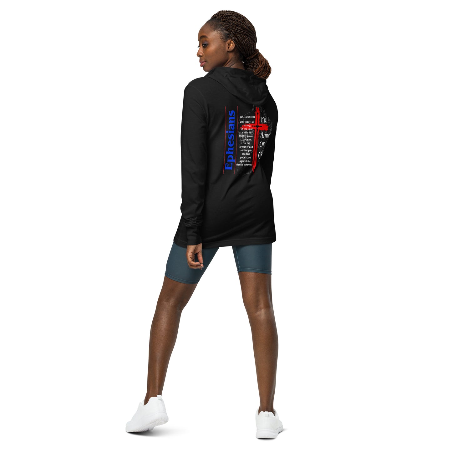 "Full Armor of God" Hooded Long-Sleeve T-Shirt BC-3512