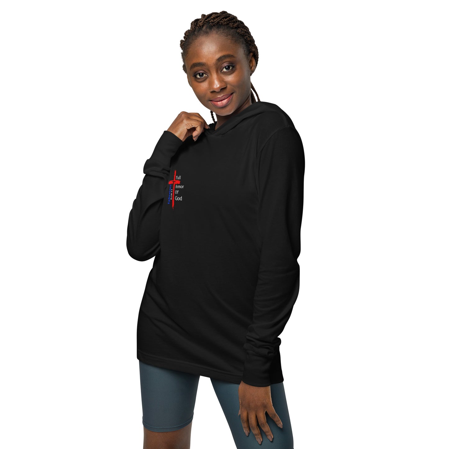 "Full Armor of God" Hooded Long-Sleeve T-Shirt BC-3512