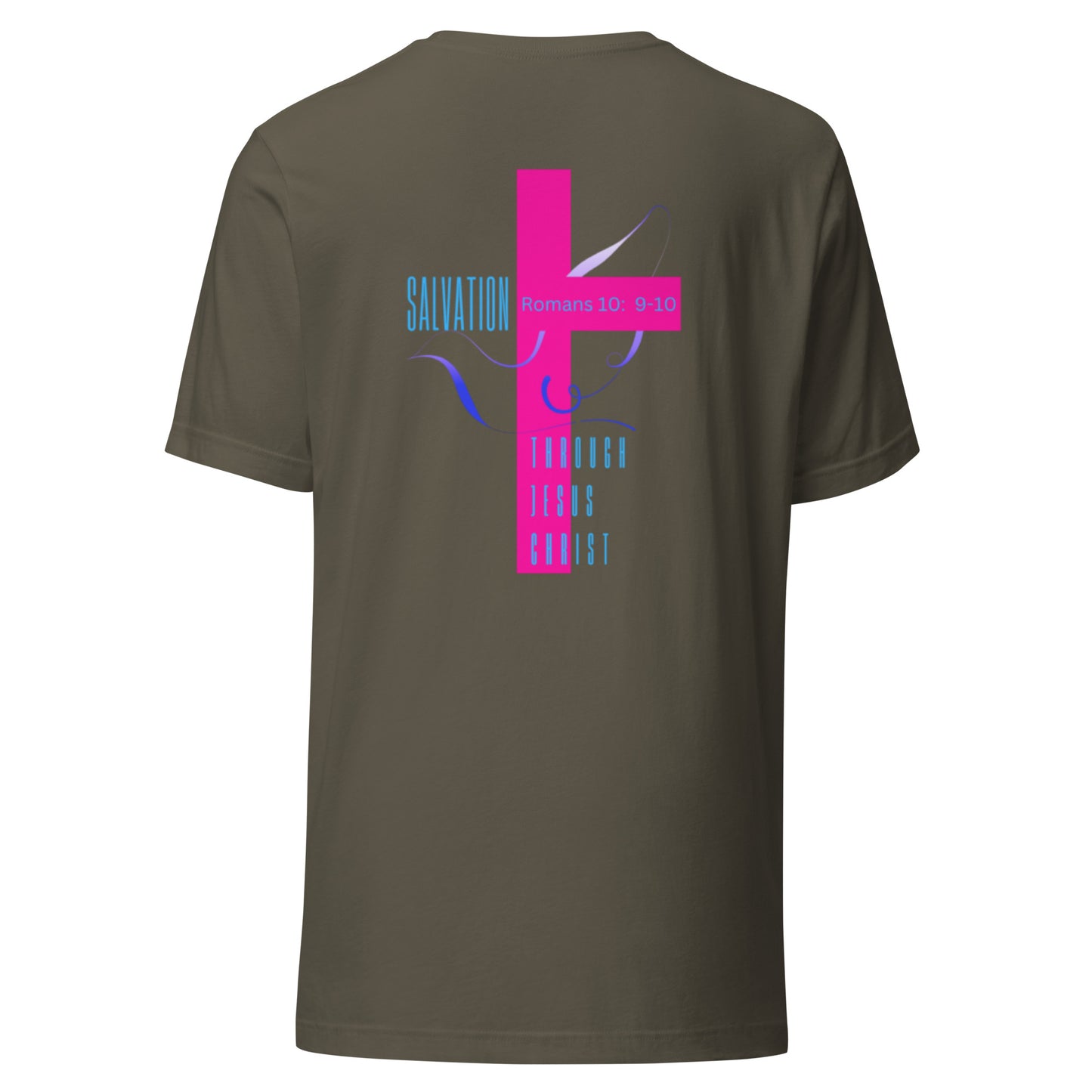 "Salvation Through Jesus Christ" preshrunk T-Shirt BC-3001