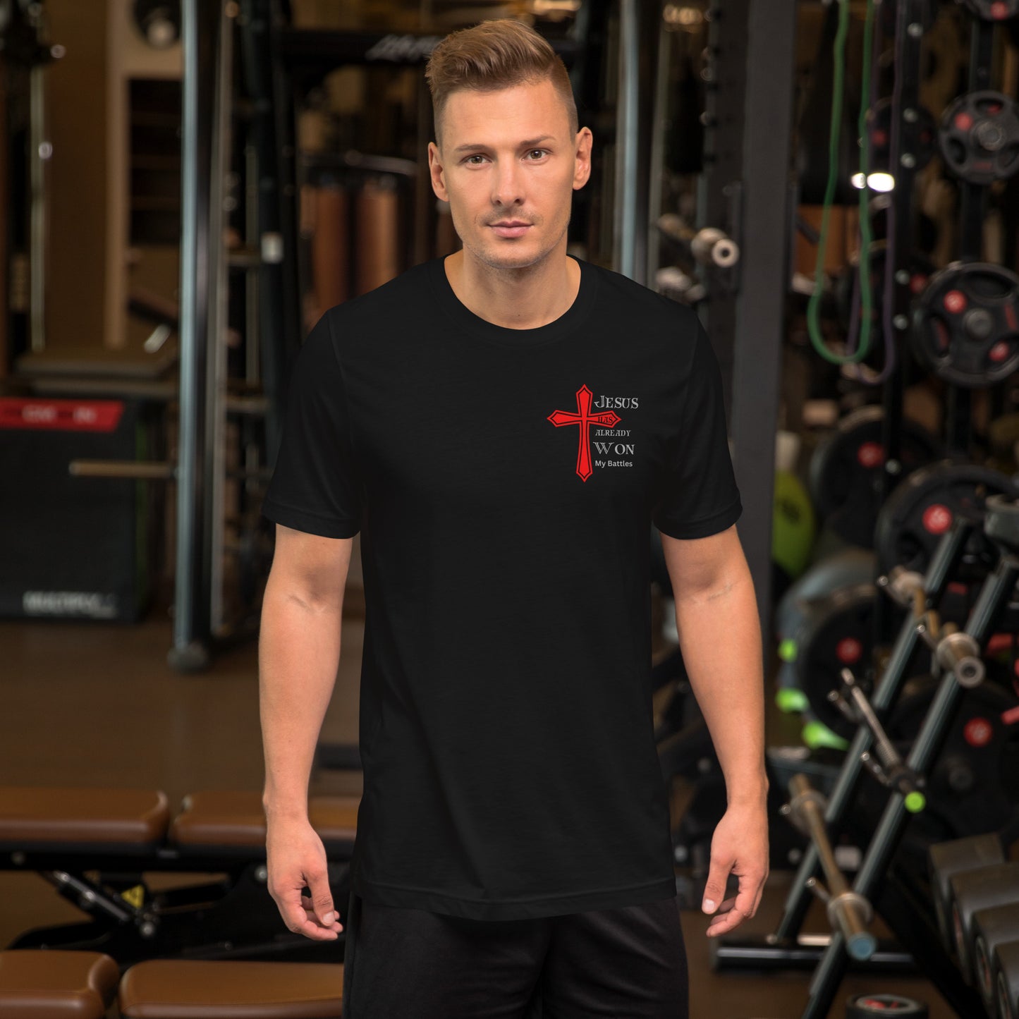 "Jesus Won my Battles" Soft Lightweight pre-shrunk T-Shirt BC-3001