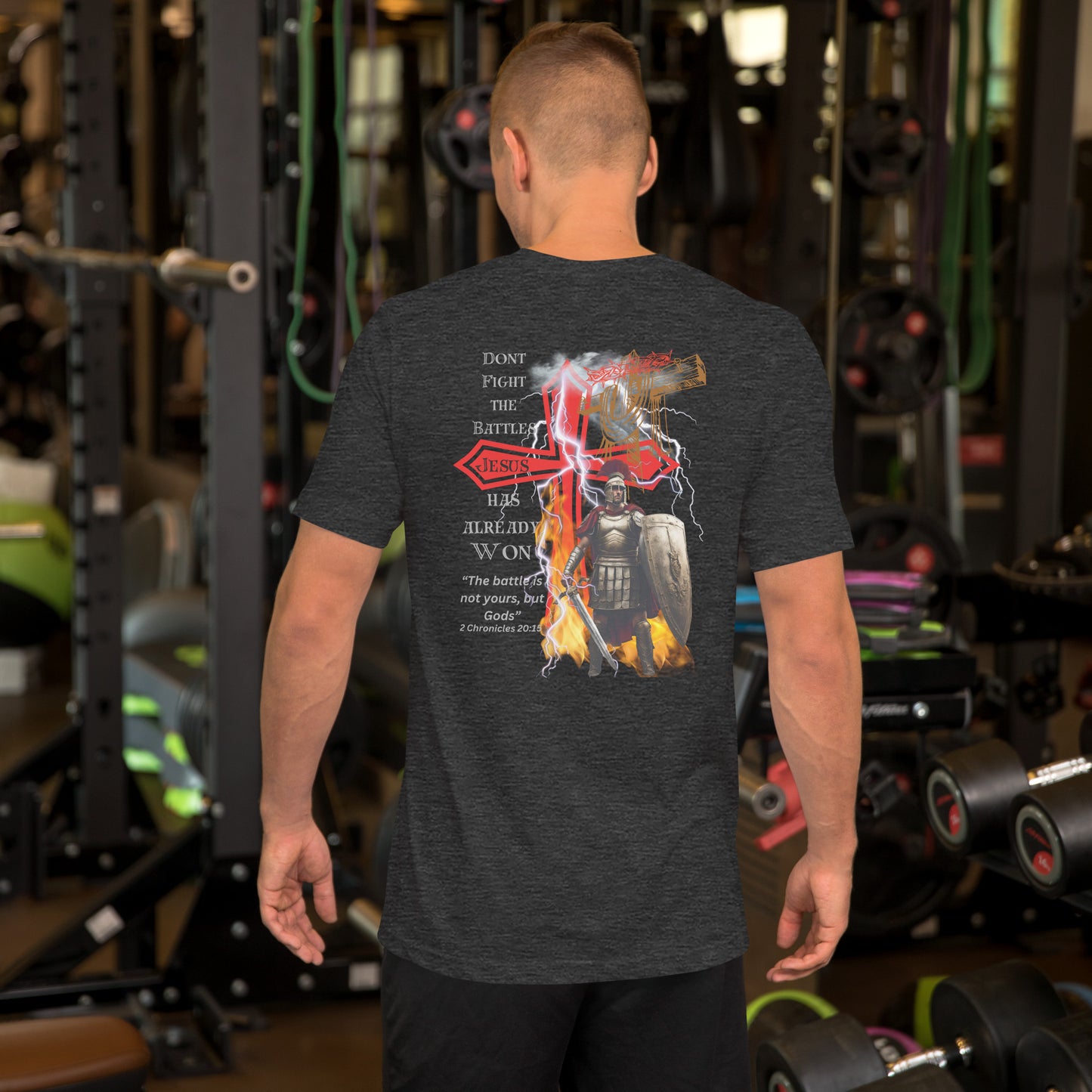 "Jesus Won my Battles" Soft Lightweight pre-shrunk T-Shirt BC-3001