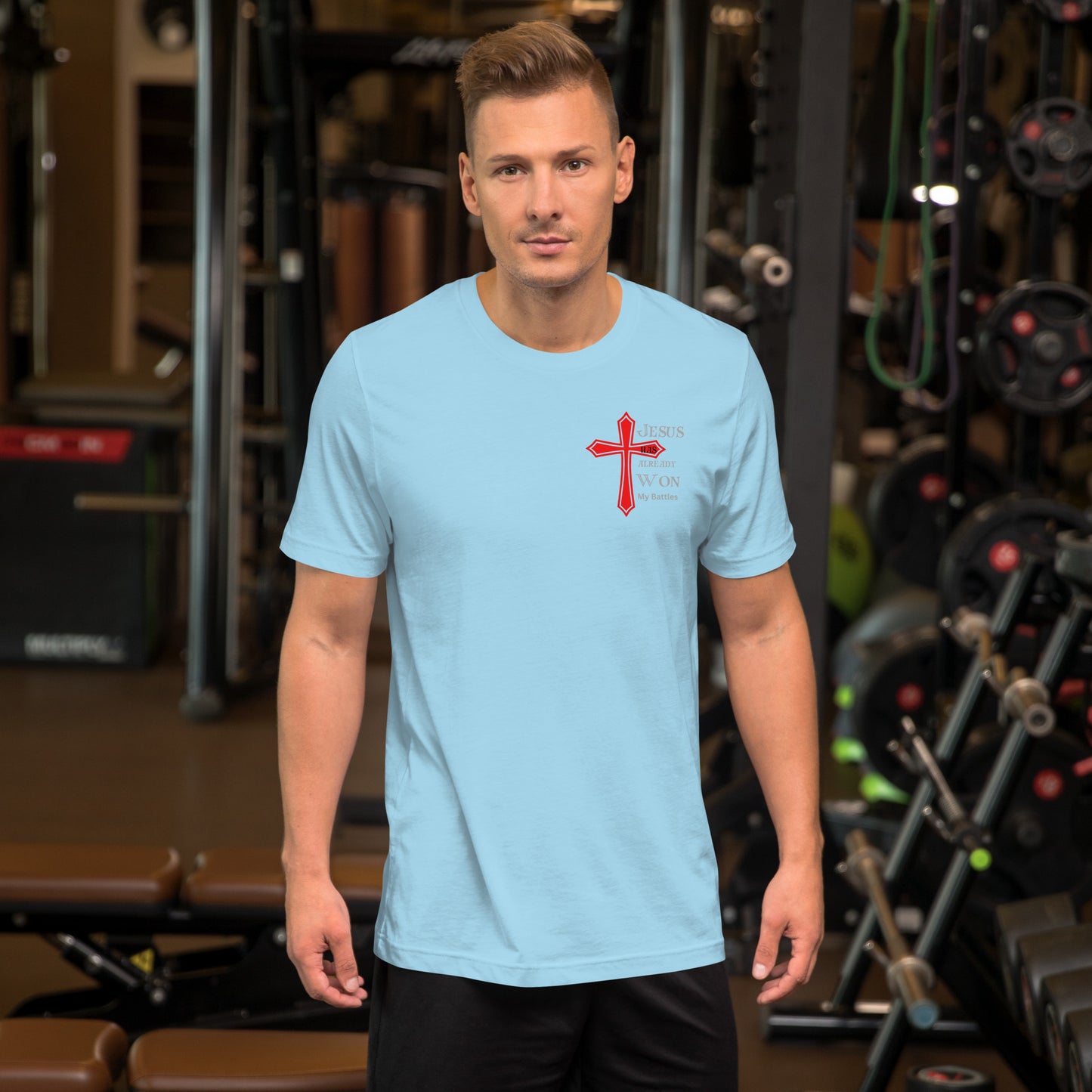 "Jesus Won my Battles" Soft Lightweight pre-shrunk T-Shirt BC-3001