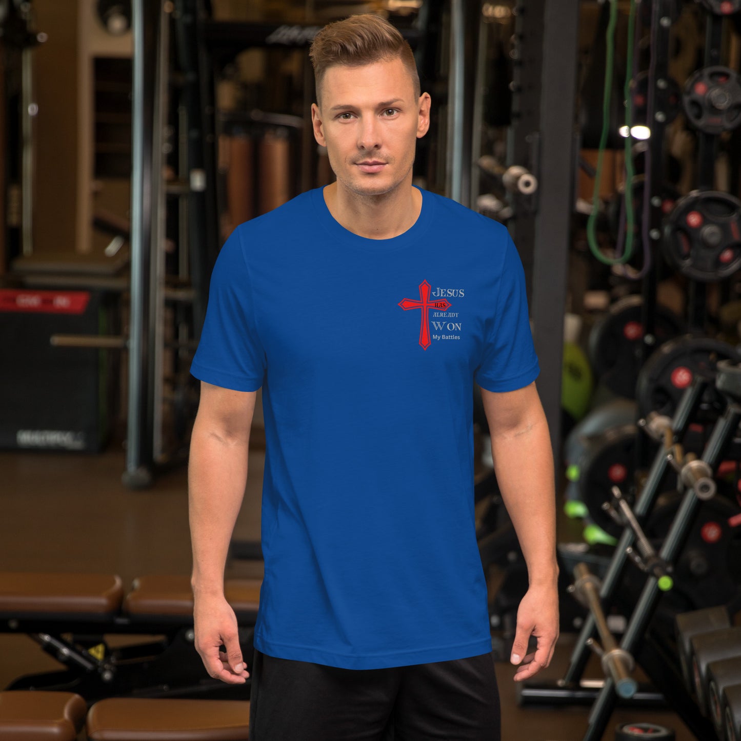 "Jesus Won my Battles" Soft Lightweight pre-shrunk T-Shirt BC-3001