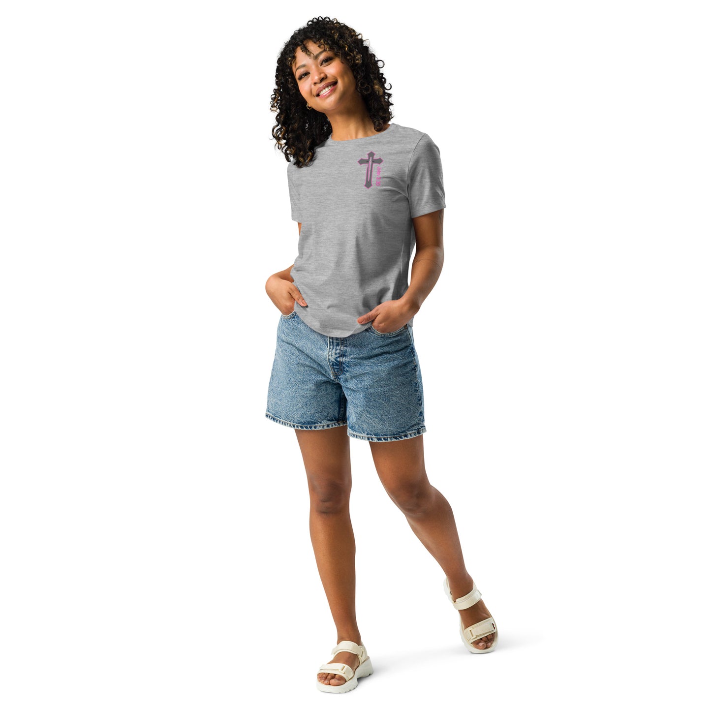 "More of Him; Less of Me" Relaxed fit Women's Relaxed T-Shirt Bc-6400