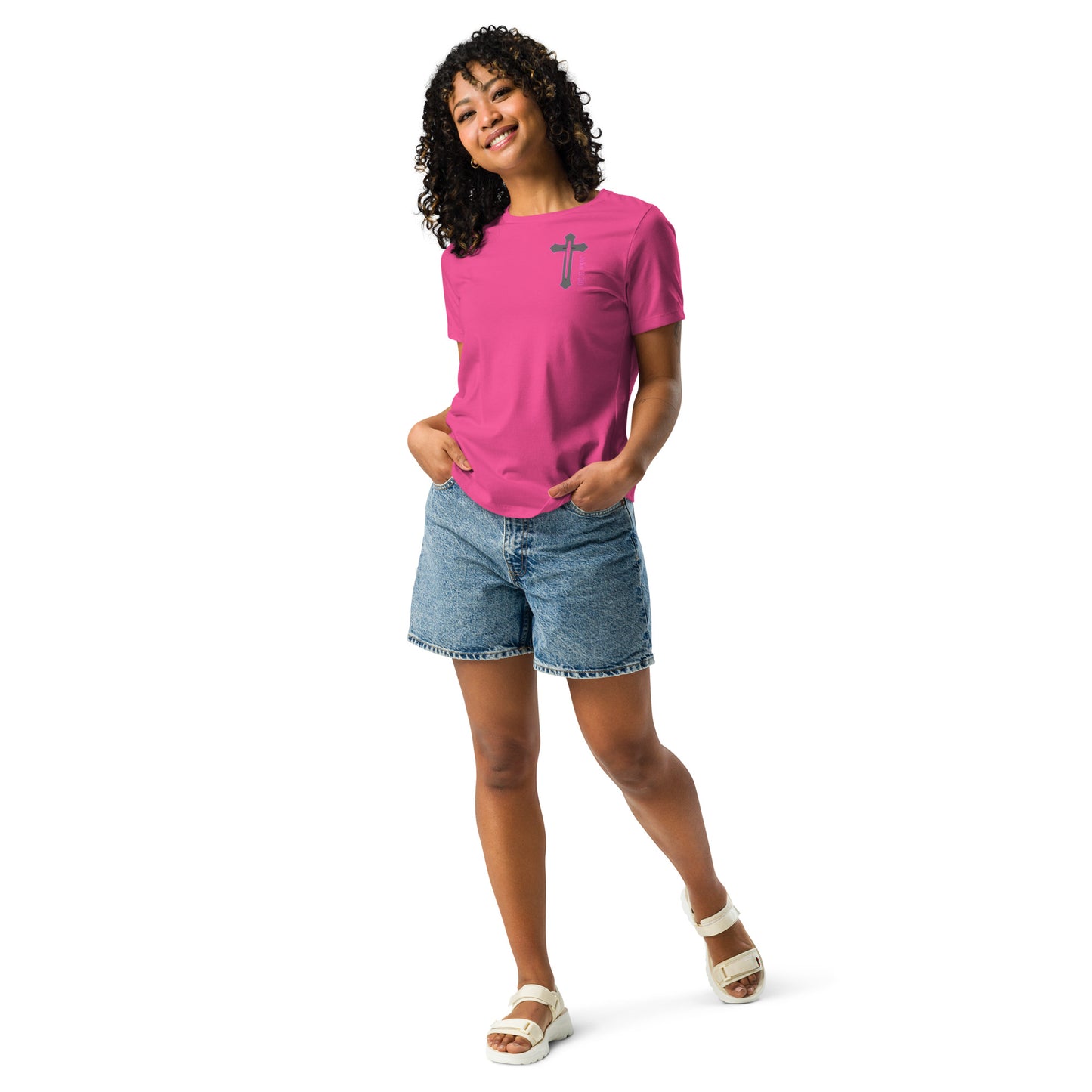 "More of Him; Less of Me" Relaxed fit Women's Relaxed T-Shirt Bc-6400