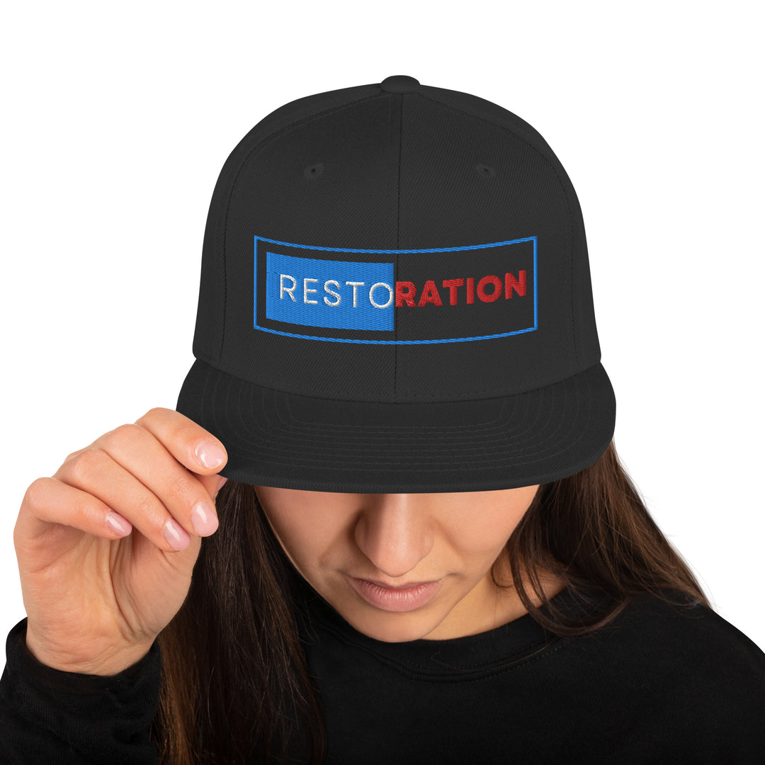 "Restoration" Ypng-6089M  Wool Blend Snapback Hat