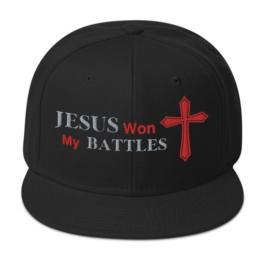 "Jesus Won my Battles" Snapback Hat