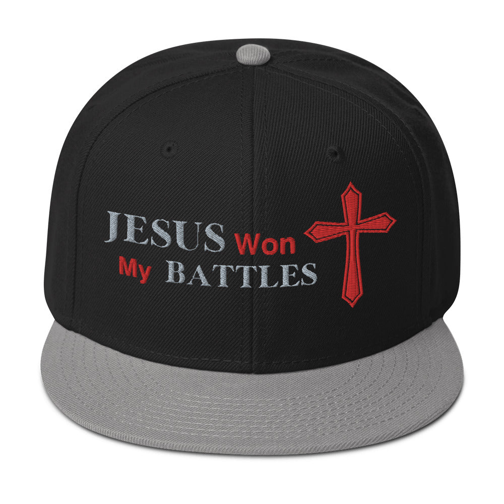 "Jesus Won my Battles" Snapback Hat