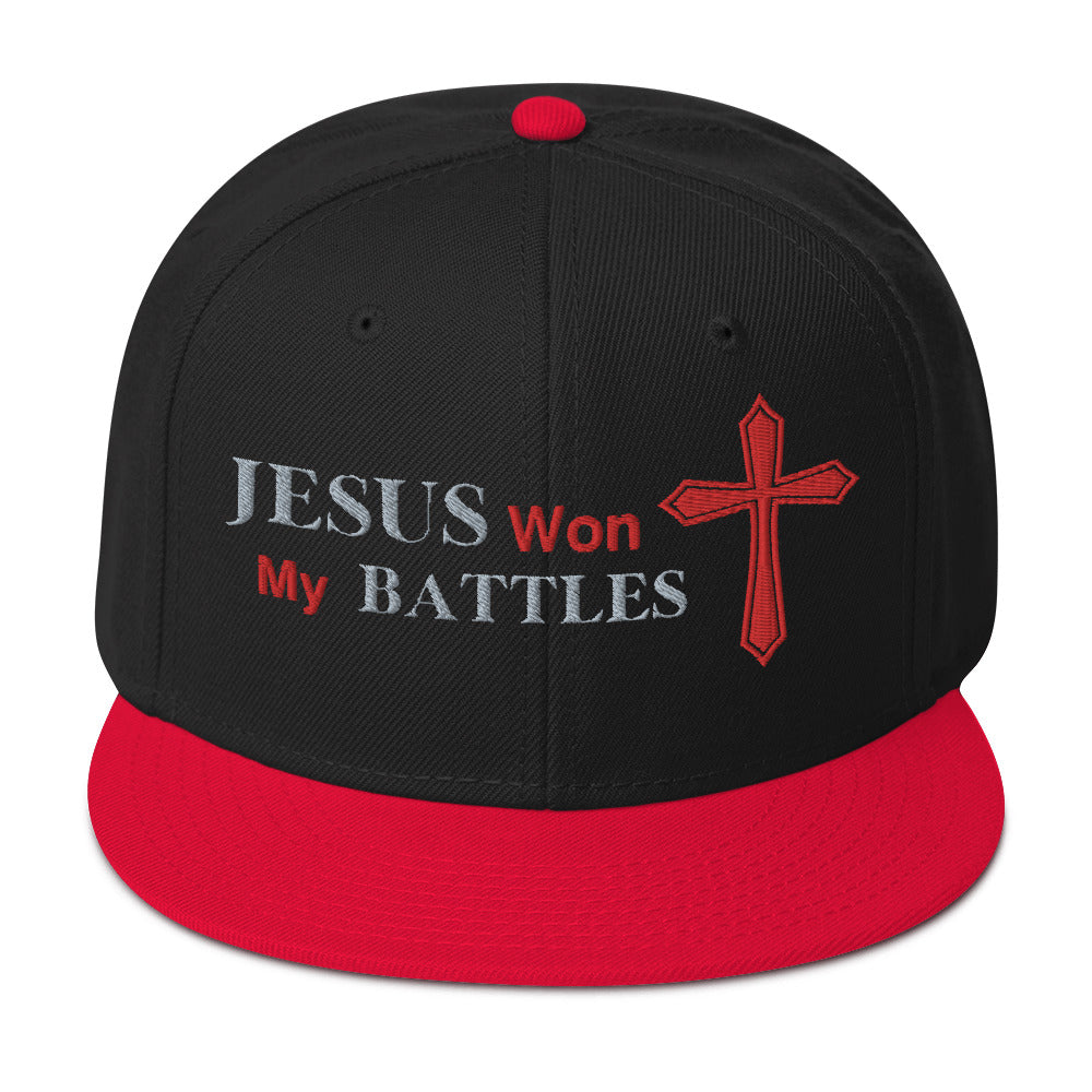 "Jesus Won my Battles" Snapback Hat