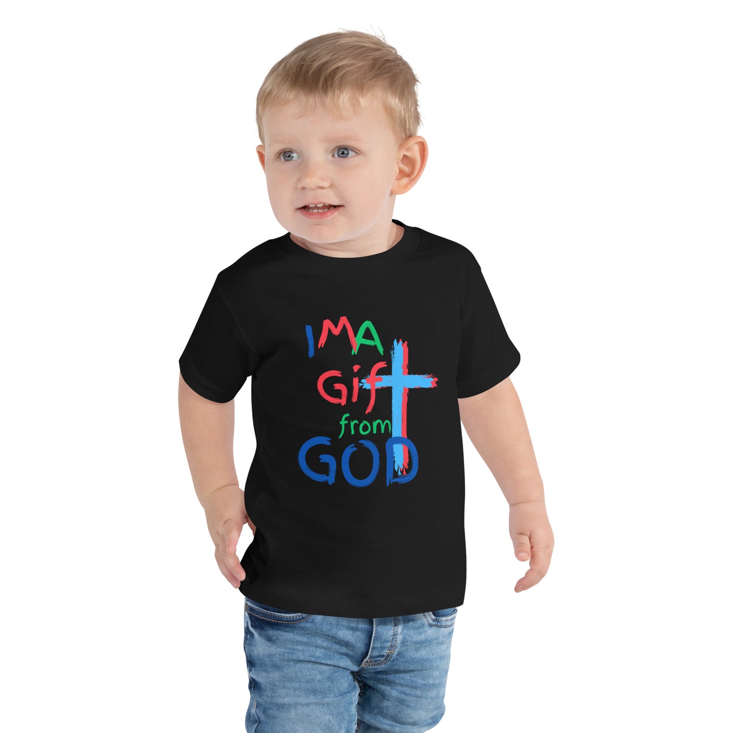 "I M A Gift from GOD" Toddler Short Sleeve Tee