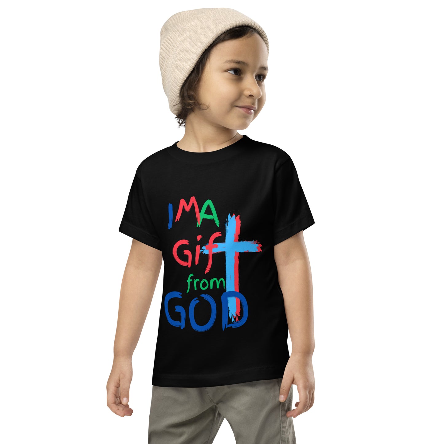 "I M A Gift from GOD" Toddler Short Sleeve Tee