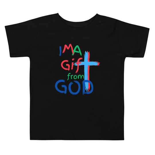 "I M A Gift from GOD" Toddler Short Sleeve Tee