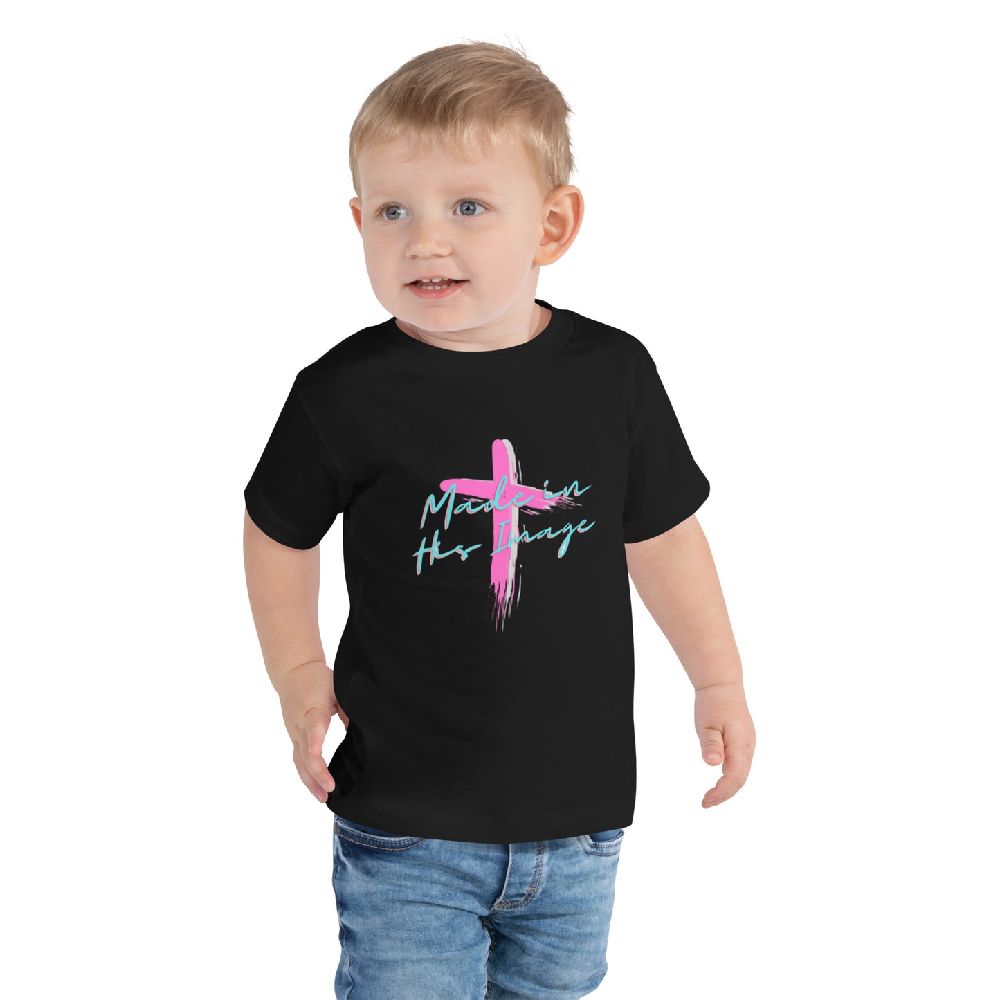 "Made in His Image" Toddler Short Sleeve Tee