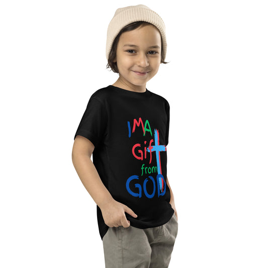 "I M A Gift from GOD" Toddler Short Sleeve Tee