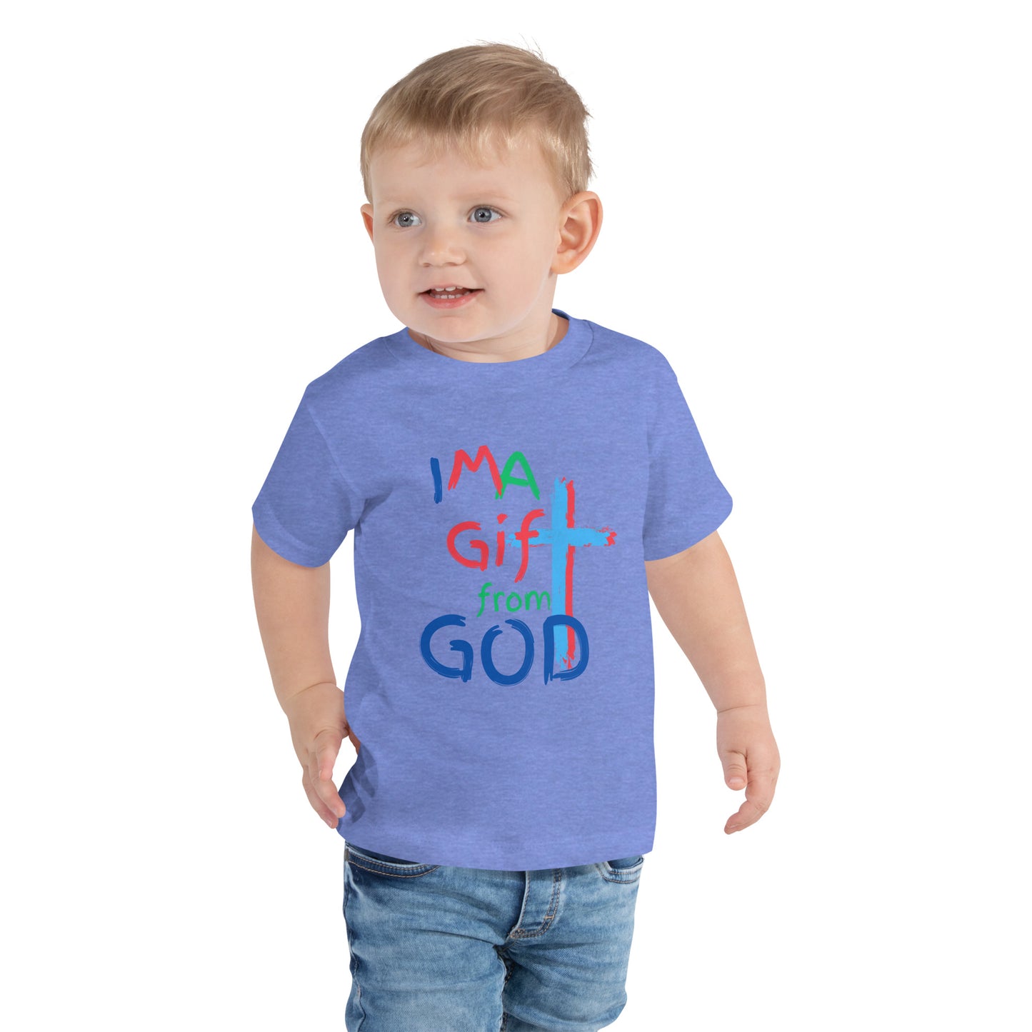 "I M A Gift from GOD" Toddler Short Sleeve Tee