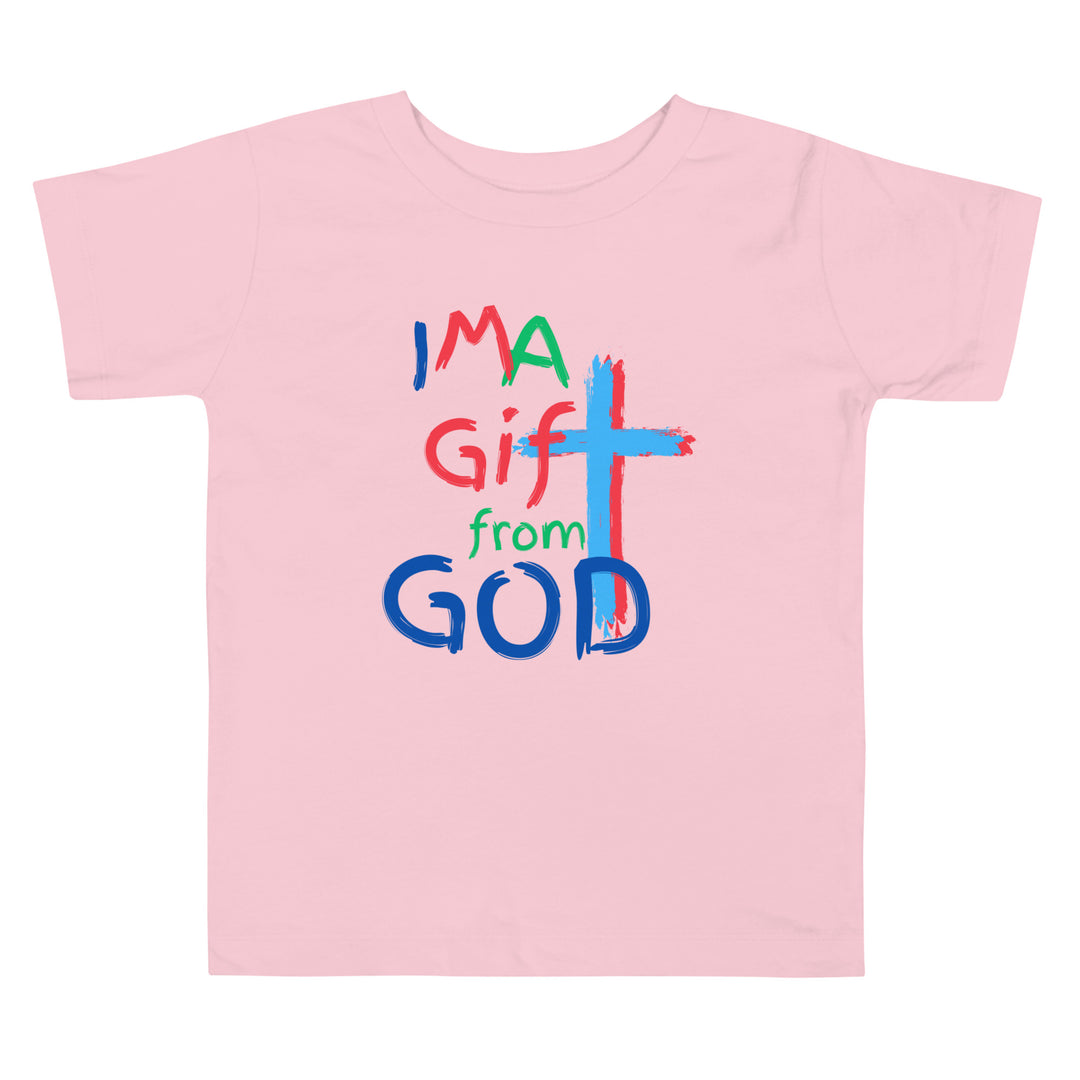 "I M A Gift from GOD" Toddler Short Sleeve Tee