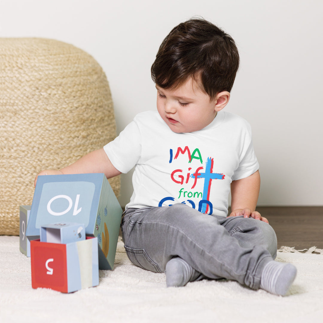 "I M A Gift from GOD" Toddler Short Sleeve Tee