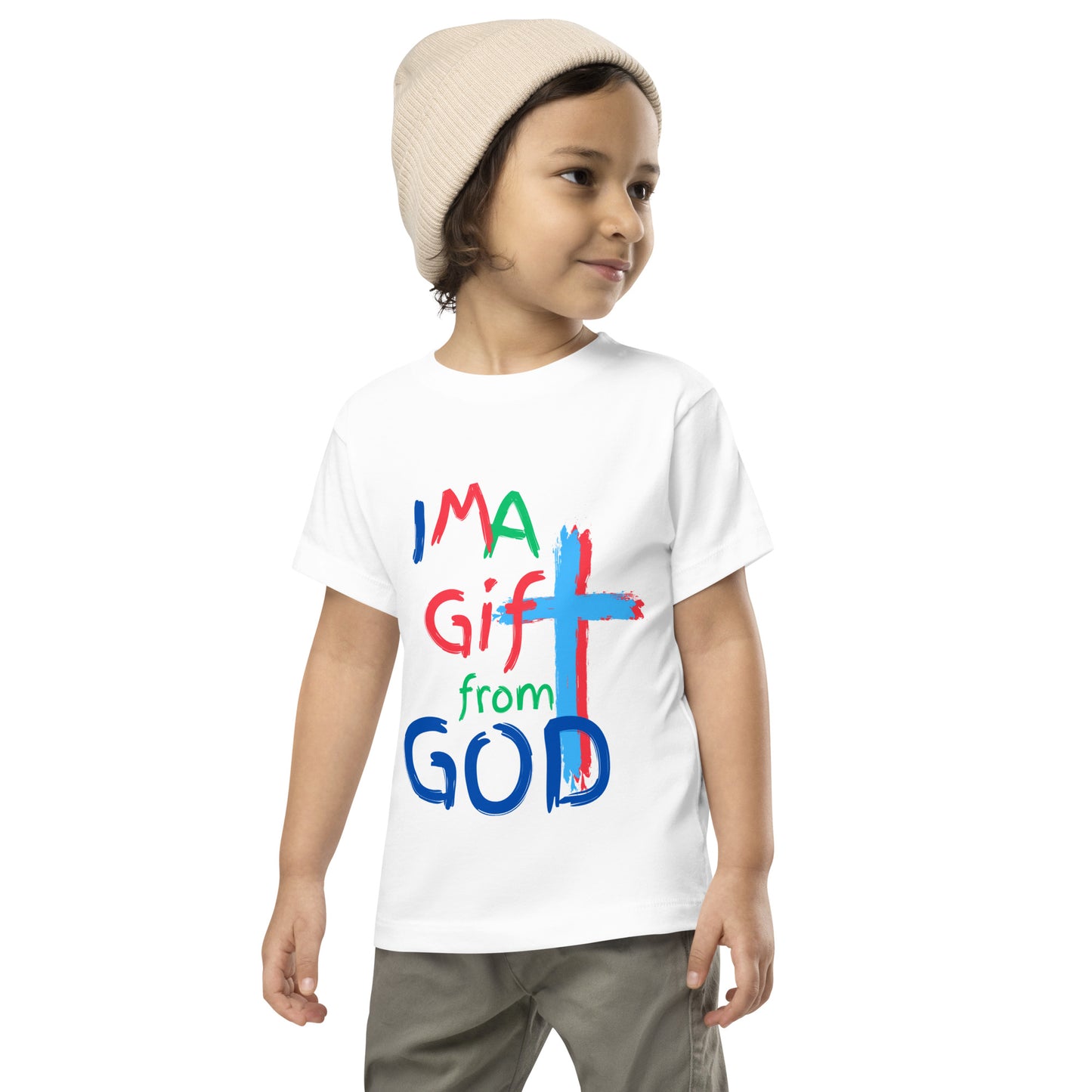 "I M A Gift from GOD" Toddler Short Sleeve Tee