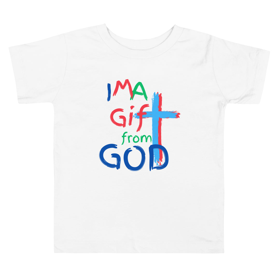 "I M A Gift from GOD" Toddler Short Sleeve Tee