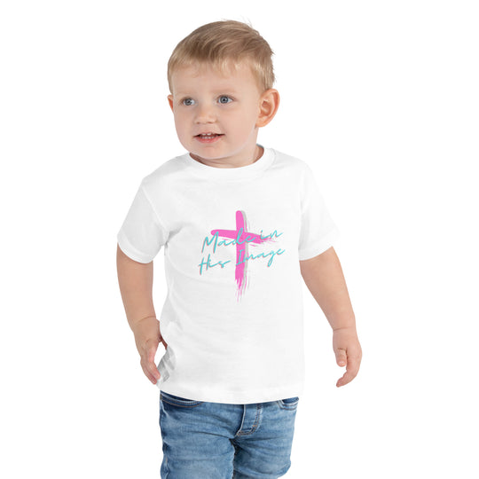 "Made in His Image" Toddler Short Sleeve Tee