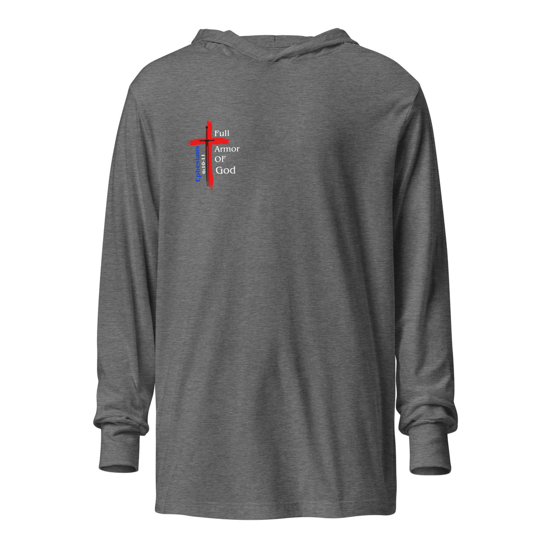 "Full Armor of God" BC-3512 Hooded long-sleeve tee