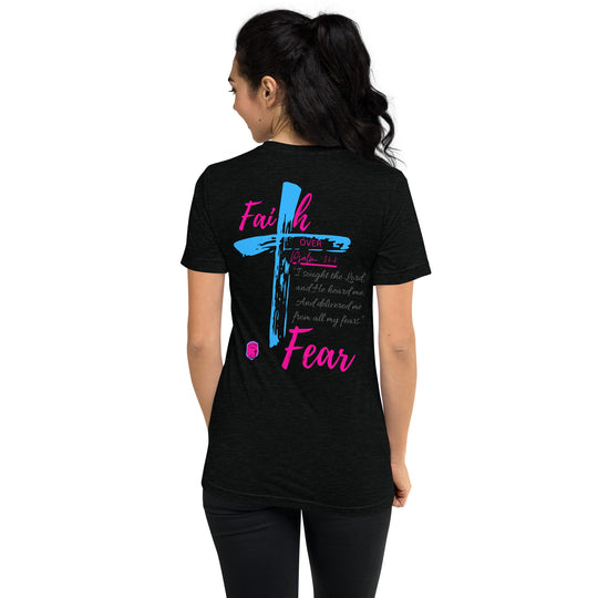 "Faith over Fear" Tri-Blend PreShrunk Short sleeve t-shirt