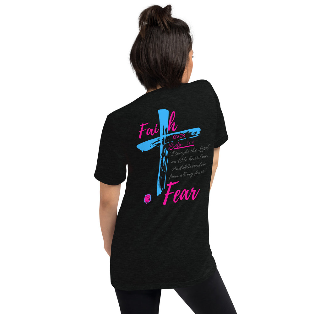 "Faith over Fear" Tri-Blend PreShrunk Short sleeve t-shirt