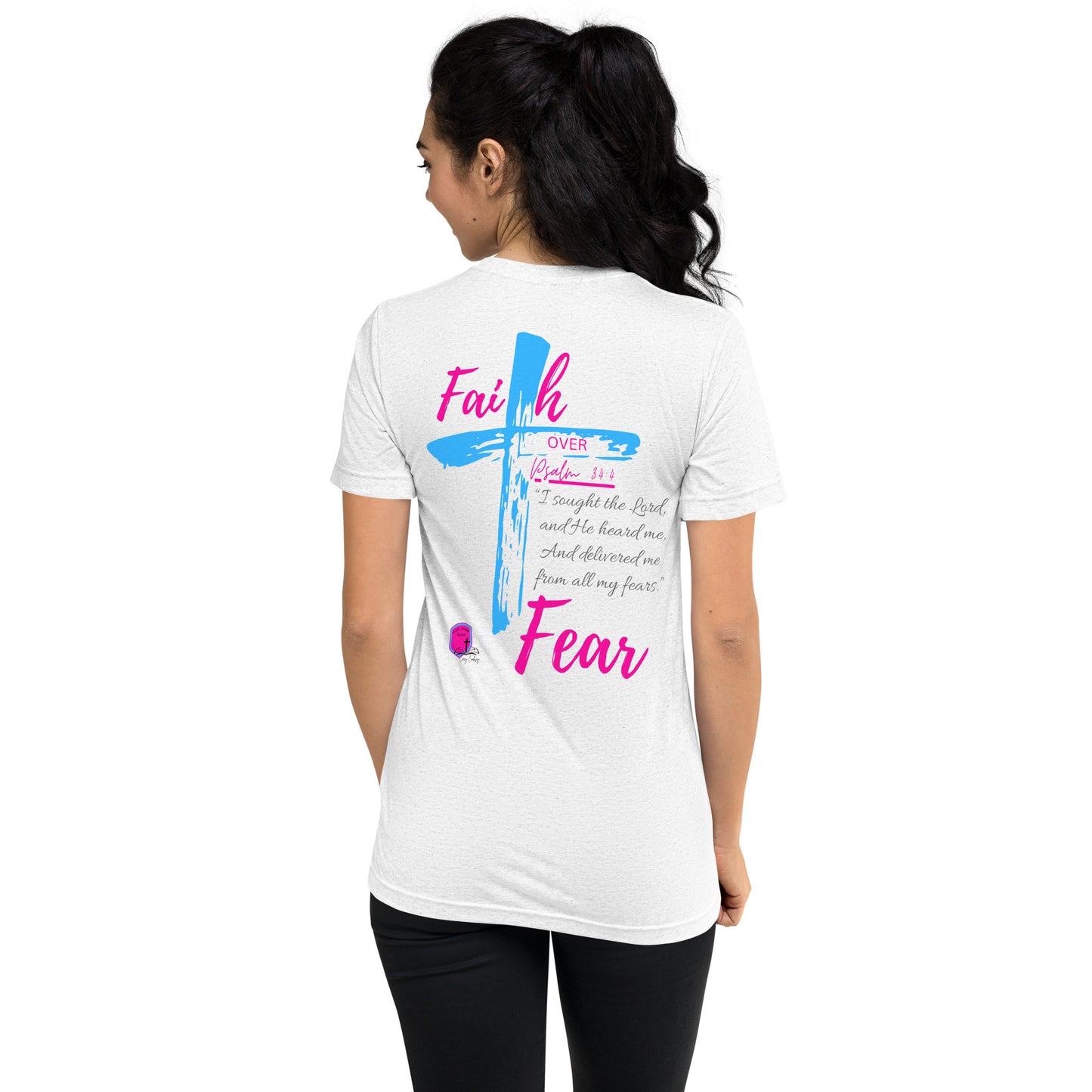 "Faith over Fear" Tri-Blend PreShrunk Short sleeve t-shirt